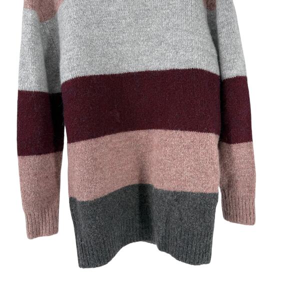 Silverflint Sweater Womens XS Oversized Wool Alpaca Blend Multicolor Striped Top - Picture 3 of 6